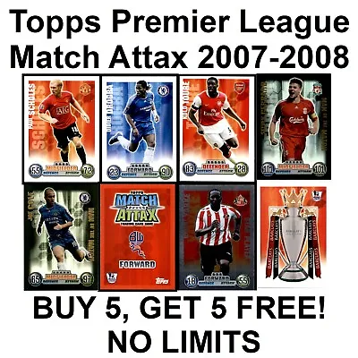 TOPPS MATCH ATTAX 2007-2008 (MOTM & LE) PREMIER LEAGUE **Please Select Cards** • £1.99