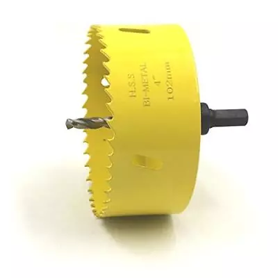 HSS Bi-Metal Hole Saw With Arbor Mandrel 4-Inch 102 Mm For MetalStainless Steel • $17.50