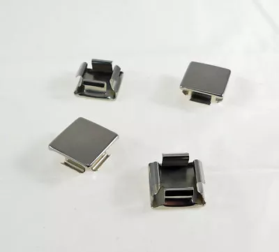 4 Pack 1  OD (.874 -.904  ID) Nickle Plated Steel Square Tubing Plugs S68-32NP • $6.59