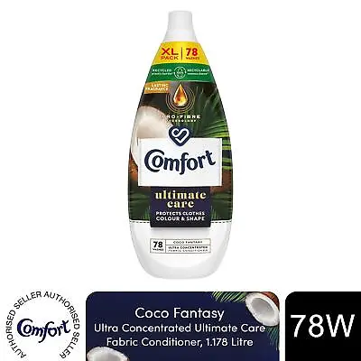 Comfort Ultimate Care Concentrated Fabric Conditioner Coco Fantasy 1.18L 78W • £8.49