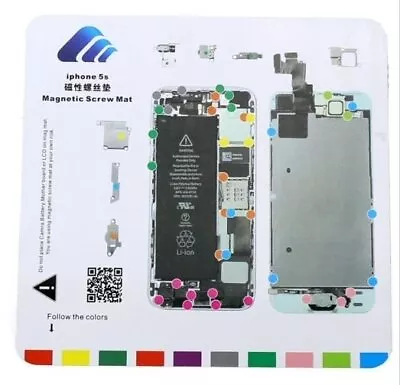 Magnetic Screw Mat For IPhone 5s Phone Repair Disassembly Guide • £6.99