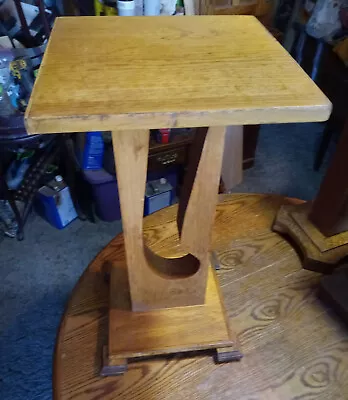 Mid Century Oak Plant Stand   (PS-41) • $399