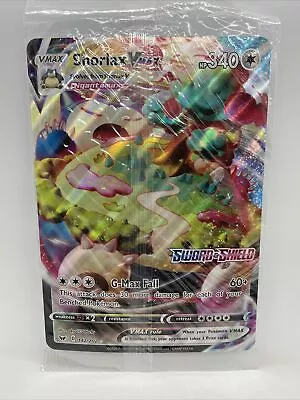 Sealed  Pokemon Promo Jumbo Card Snorlax Vmax # 142/202 Gamestop Oversized Promo • $9.99