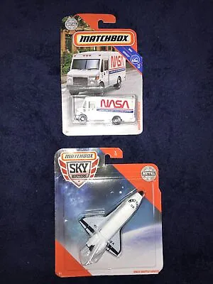 MATCHBOX NASA MISSION SUPPORT VEHICLE & SPACE SHUTTLE--lot Of 2 • $17.77