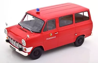 1:18 KK Scale DC180467 Ford Transit Bus Feuerwehr/Fire Brigade Red 1965 • £104.99