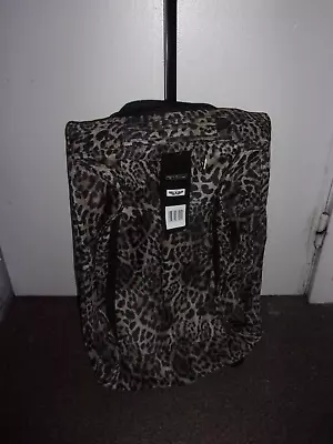 £14.99 • Buy Free Flyer Leopard Print Carry On Trolley Bag With Telescopic Handle  #4