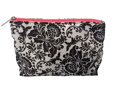 Modella Black White With Pink Zipper Makeup Pouch • $4.50