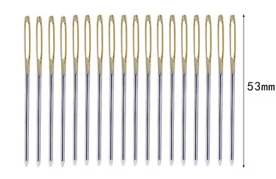 Large Eye Blunt Needles Steel Knitting Embroidery Sewing Darning Needle 53mm • £1.49