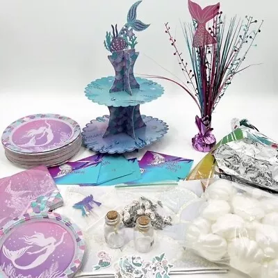 Mermaid Birthday Party Decorations Bundle Lot • $55