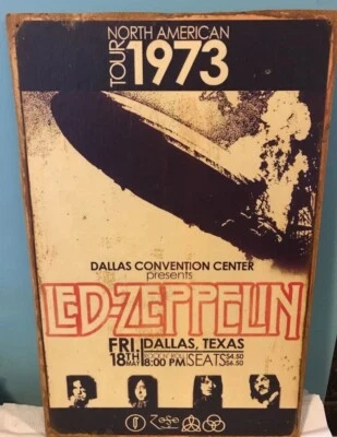 $30.99 • Buy Led Zeppelin Concert Poster Sign, Led Zeppelin Concert Poster