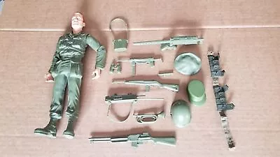 Vintage 1964 Marx Stony Stonewall Smith 12  Army Figure With Accessories Q2 • $63.88