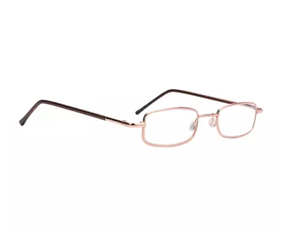 Reading Glasses Mens Slim Metal Rectangular Spring Hinge Reader +1.00 Or +2.00 • $7.99