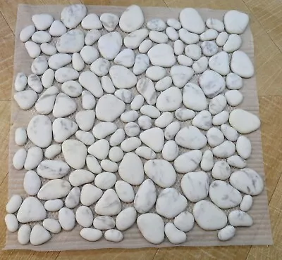 £154 • Buy White Stone Mosaic Tiles | 300x300x8mm | 11=1m2
