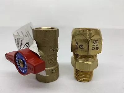 1/2” CSST TracPipe Trac Pipe Fitting With IPS Ball Valve AutoSnap OmegaFlex • $37