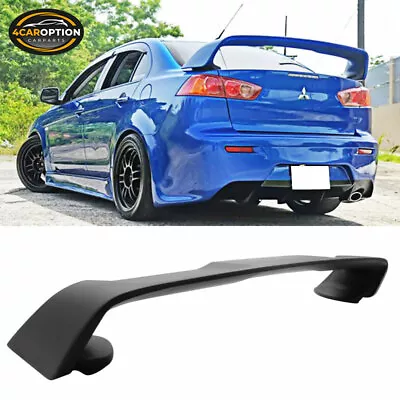 Fits 08-15 Mitsubishi Lancer Evolution EVO 10 Rear Trunk Spoiler Wing Lip ABS • $149.99