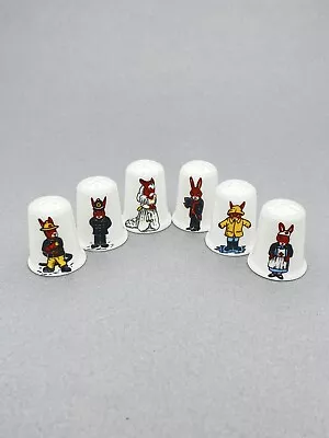 £6 • Buy Bunnykins Fine Bone China Thimbles Full Set Of Six