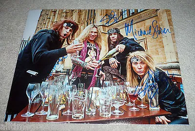 STEEL PANTHER BAND SIGNED 11X14 PHOTO X4 W/COA FEEL THE STEEL BALLS OUT C • $149.99