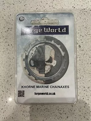 Forge World - Khorne Chainaxes World Eaters Warhammer 40k OOP BNIB • £15