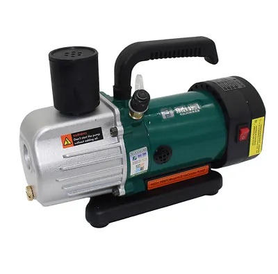 Rotary Vane Vacuum Pump Single Stage 1.8CFM 1/6HP Air Conditioning Pump 50ml/min • $129