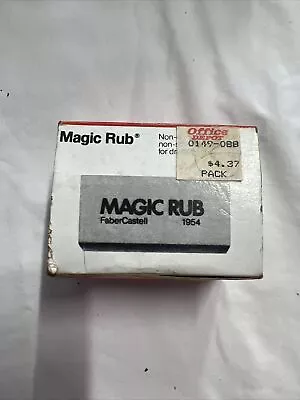 Faber-Castell Magic Rub 1954 White Erasers Non-Smudging Non-Abrasive - 4 Count • $14.95