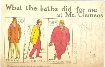 Mt Clemens MI What The Baths Did For Me At Mt Clemens 1912 • $11.88