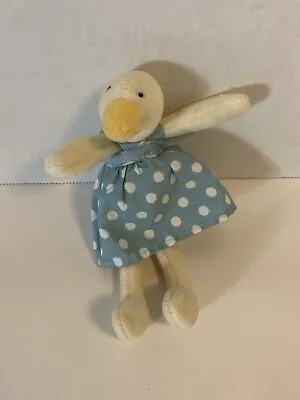 MOULIN ROTY La Grande Famille Baby Jeanne Duck Plush Stuffed Animal 6” Toy • $14.99