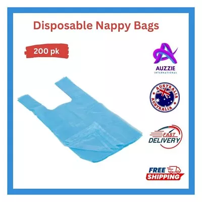 Pack Of 200 Disposable Nappy Bags Baby Diaper Change Bag Nursery • $3.85