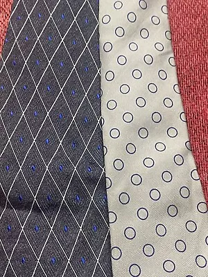 Etro Milano Men's Necktie 100% Silk Ties Assorted Colors Lot Of 2 Z#2278 • $18.88