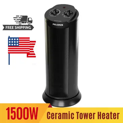 $38.96 • Buy 1500W Ceramic Heater Portable Electric Space Heater With Adjustable Thermostat