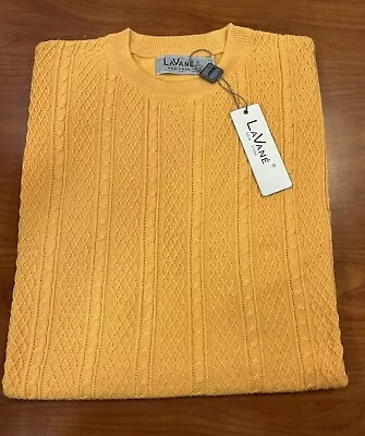 SUMMER LaVane Men's MELON Light Weight Short Sleeve Sweater M-4X • $36