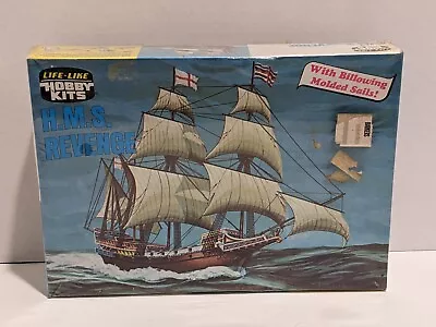 Vintage 1970's H.M.S. Revenge By Life-Like Hobby Kits New In Box Complete • $19.99