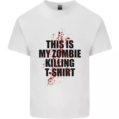 This Is My Zombie Killing Halloween Horror Mens Cotton T-Shirt Tee Top • £10.99