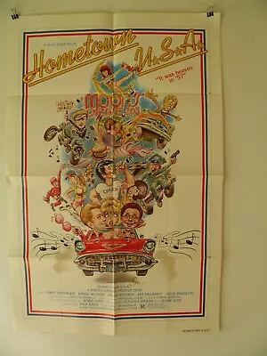 Hometown U.S.A. Poster 1979 27x41  Max Baer GARY SPRINGER  57 Chevy 60's • $13.50