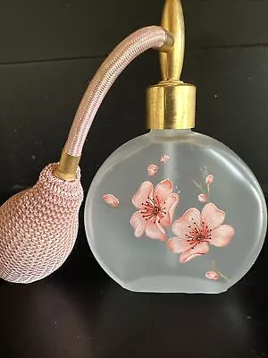 Vintage Cherry Blossom Atomizer Glass 70’s Perfume 4.5” X 3” • $15.75