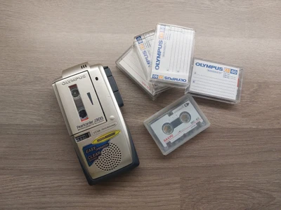 £29.99 • Buy Olympus J300 Pearlcorder & 6 Micro Cassette Tapes, Voice Recorder, Dictaphone