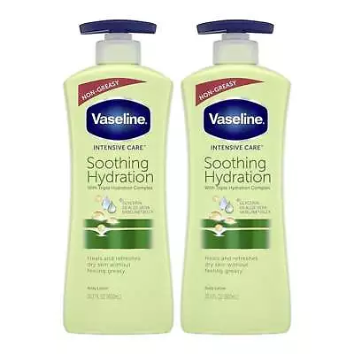 Vaseline Intensive Care Soothing Hydration Lotion 20.3oz (600ml) (Pack Of 2) • $24.99