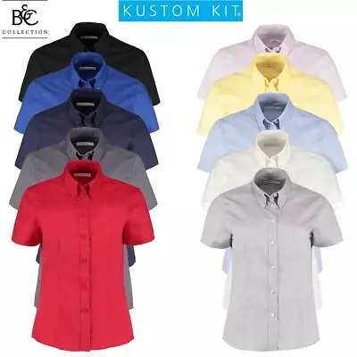 £4.99 • Buy Womens Ladies Blouse Short Sleeve Shirt Office Work Formal Smart Plus Sizes 8-28