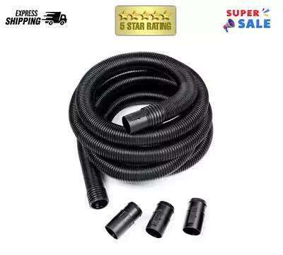 Vacuum Hose 2-1/2 In. X 20 Ft. Dual-Flex Wet Dry Shop Vac Flexible Tug-a-long • $37.99