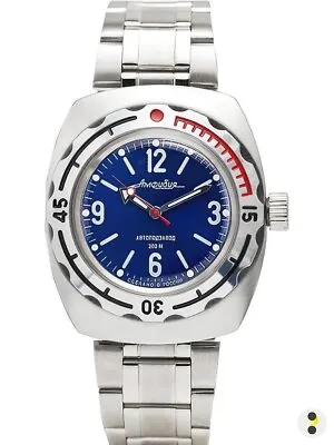 Vostok Amphibia 090659 Watch Diver Military Mechanical Automatic New USA SELLER • $114.95