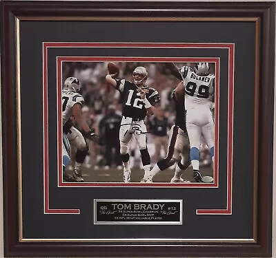 Tom Brady Signed Autographed New England Patriots Framed Photo Mounted Memories • $549.95