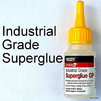 £3.35 • Buy Industrial Superglue Adhesive Super Glue Window Door Pvc Upvc Rubber Plastic Fix