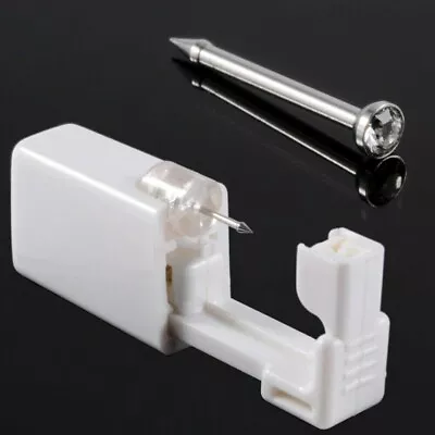 Disposable Ear Piercing Unit Earring Gun Kit DIY Home Piercer Pierce Stud • £7.02