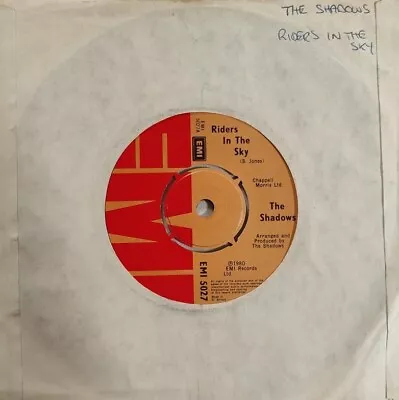 £3.99 • Buy The Shadows-Riders In The Sky/Rusk Vinyl 7  Single.1980 EMI 5027.