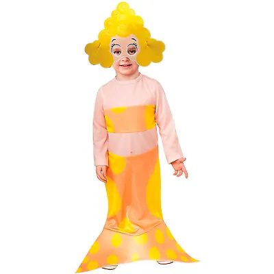 Girls Bubble Guppies Deema Mermaid Halloween Costume Dress Headpiece Child S 4-6 • $9.16