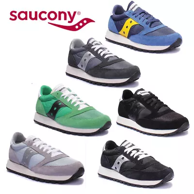 £29.99 • Buy Saucony Jazz Original Mens Lace Up Black And White Suede Trainers UK Size 3 - 12