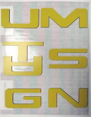 YELLOW Rear Bumper Letters Inserts For Mustang 1999 - 2004 Plastic US MADE • $23.99