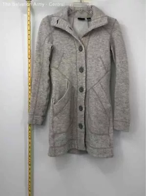 Marmot Womens Gray Heather Long Sleeve Collared Button Front Jacket Size XS • $9.99