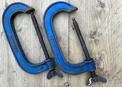 Tools Joblot Pair Vintage Record Clamps 6inch Old Vintage Tools • £5