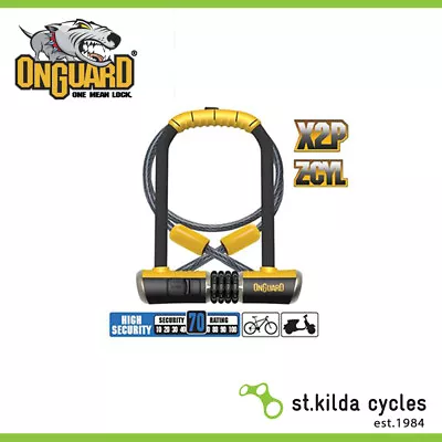 Onguard Bike U Lock - Bulldog Series - DT Combo - Shackle - 11.5cm X 23cm D 13mm • $70.91