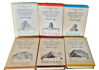 A Pictorial Guide To The Lakeland Fells By A. Wainwright Books 1 To 6 • £39.99